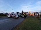2019-02-07 - Poważny wypadek na skrzyżowaniu ulic Gdańskiej i Sportowej w Brusach
