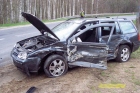 2014-04-13 - Trasa Brusy - Męcikał, zderzenie dwóch samochodów