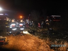 2018-03-16 - Leśno - samochód wpadł do stawu