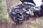 2014-04-13 - Trasa Brusy - Męcikał, zderzenie dwóch samochodów