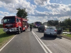 2023-08-22 - Wypadek drogowy na DW235 w Gacniku