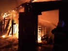 Pożar zabudowań gospodarczych w Lubni