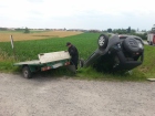 2014-07-05 - Trasa Brusy - Zalesie, dachowanie samochodu terenowego