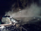 2012-03-17 - Bukówki, pożar domku letniskowego