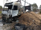 Pożar ciężarówki na terenie leśnictwa Okręglik