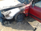 2013-07-30 - Trasa Kosobudy - Broda, pożar samochodu osobowego