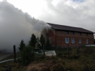 Pożar poddasza budynku mieszkalnego w Leśnie